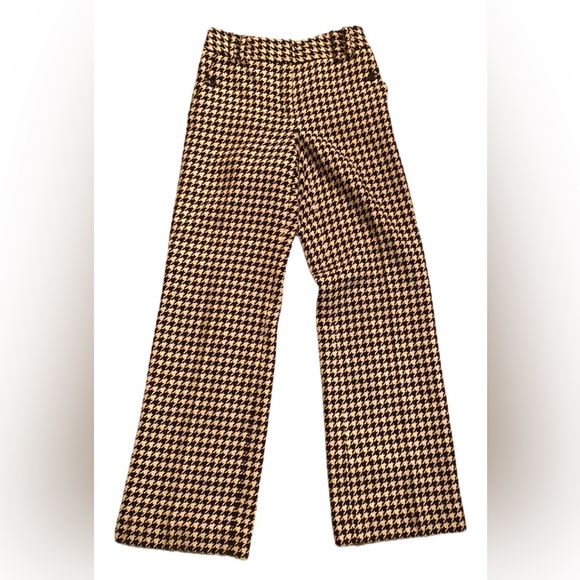 A♥️Houndstooth trouser/lined/straight leg size 6; gorgeous and fully lined! - Picture 2 of 5